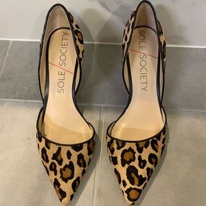 Sole society leopard pumps